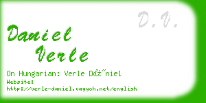 daniel verle business card